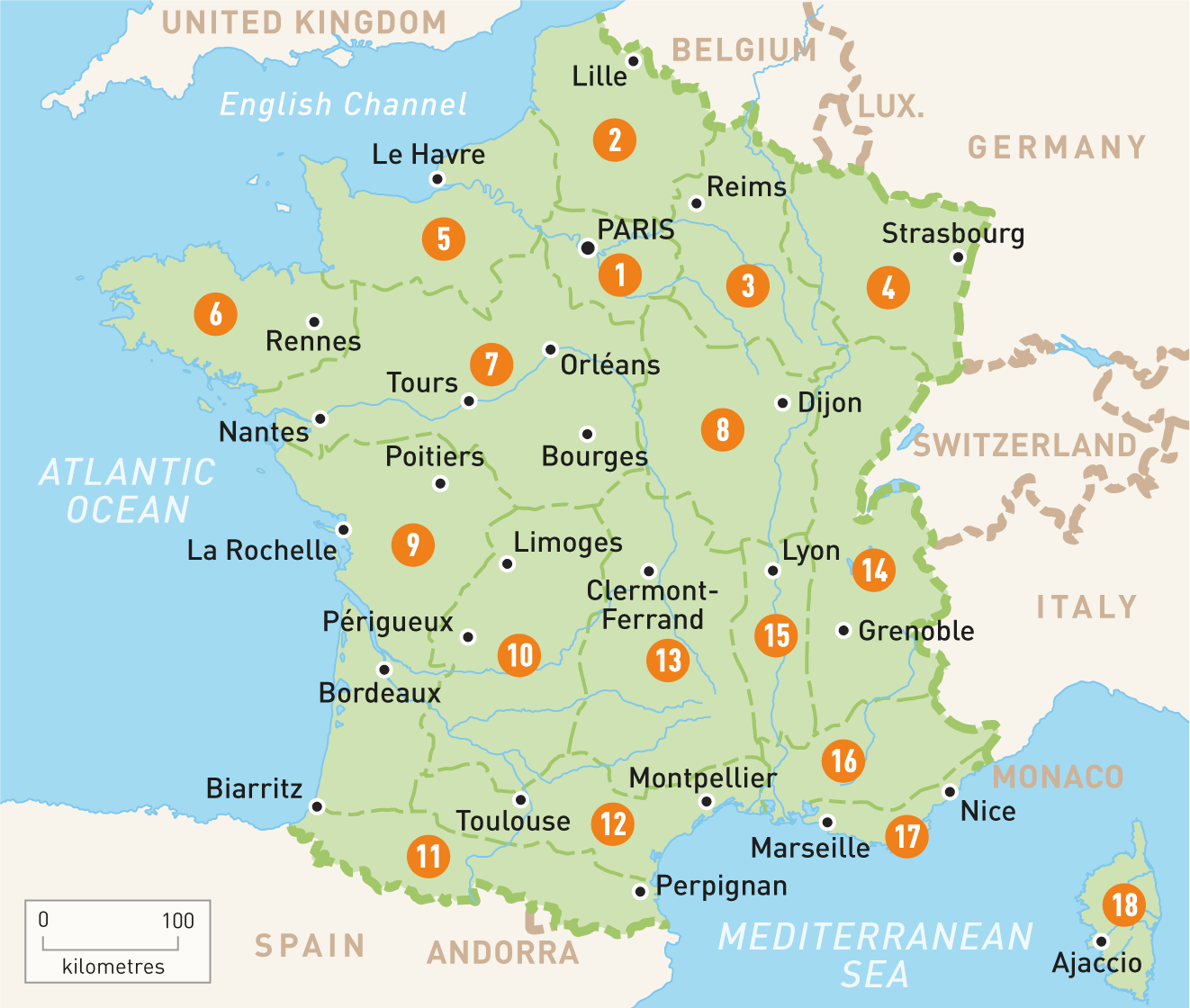 Map of France